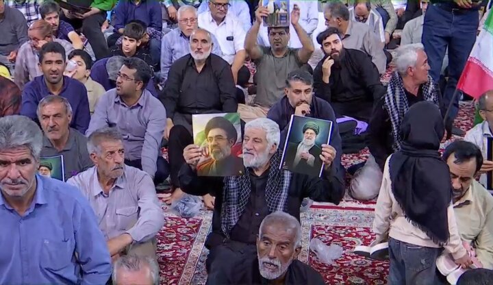 تصاویر/ مراسم اربعین خاکسپاری رهبرشهید در حرم مطهر رضوی