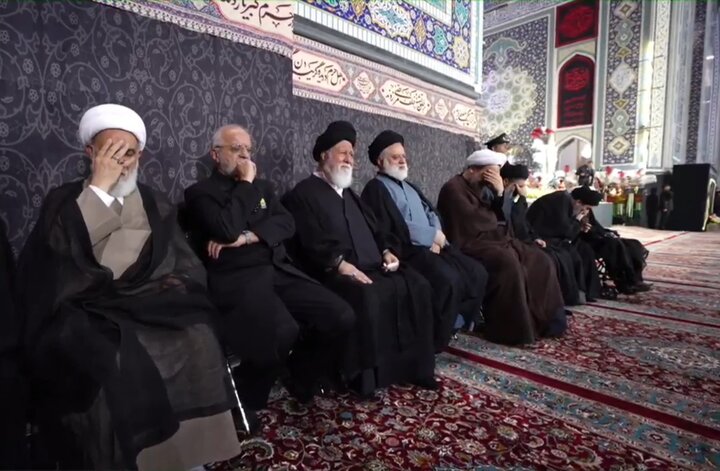 تصاویر/ مراسم اربعین خاکسپاری رهبرشهید در حرم مطهر رضوی