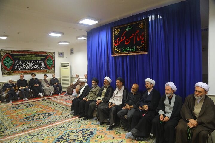 تصاویر/ مراسم عزاداری شهادت امام حسن عسکری (ع) در دفتر آیت الله العظمی جوادی آملی