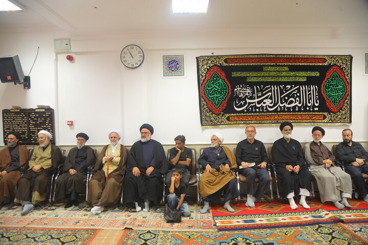 تصاویر/ مراسم عزاداری شهادت امام حسن عسکری (ع) در دفتر آیت الله العظمی جوادی آملی