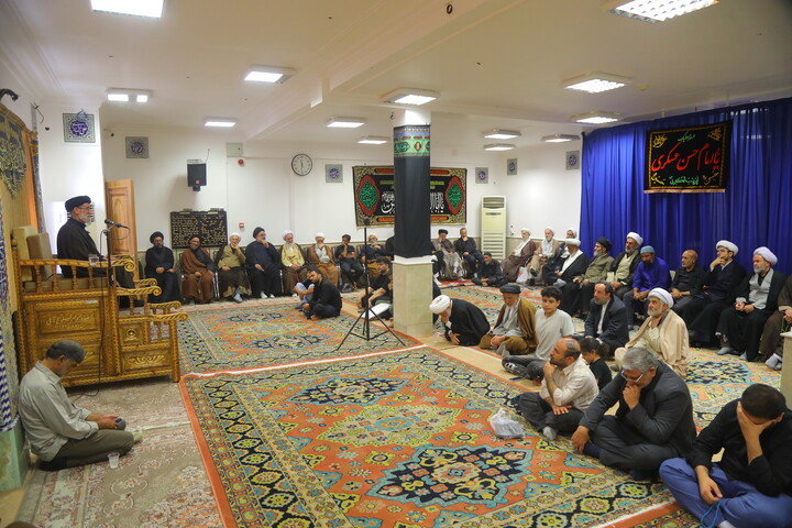 تصاویر/ مراسم عزاداری شهادت امام حسن عسکری (ع) در دفتر آیت الله العظمی جوادی آملی