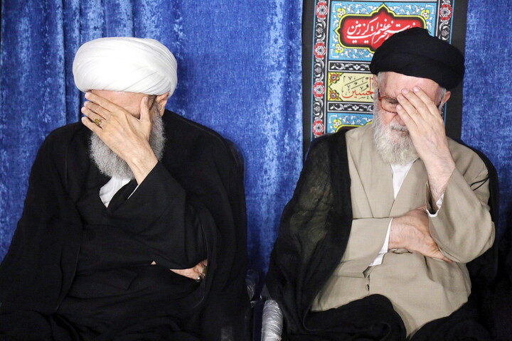 تصاویر/ مراسم عزاداری شهادت حضرت امام حسن عسکری علیه‌السلام و مجلس گرامیداشت چهلمین روز تدفین رهبر شهید امت