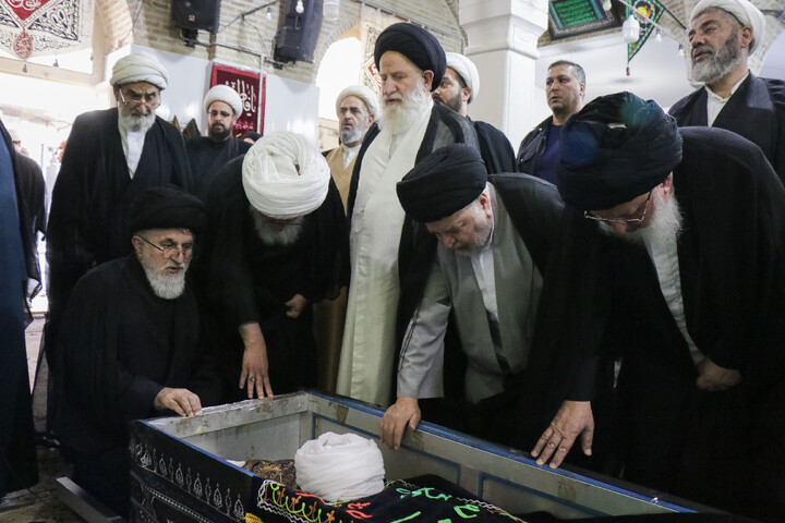 تشییع مرحوم حجت الاسلام والمسلمین عبدالسید محمودی بهبهانی (واعظ) در قم