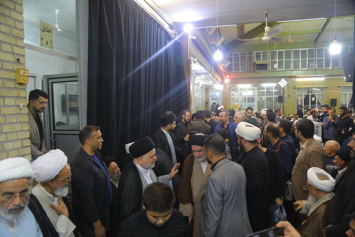 تصاویر / مراسم اربعین تدفین رهبر شهید در دفتر آیت الله العظمی سیستانی در قم