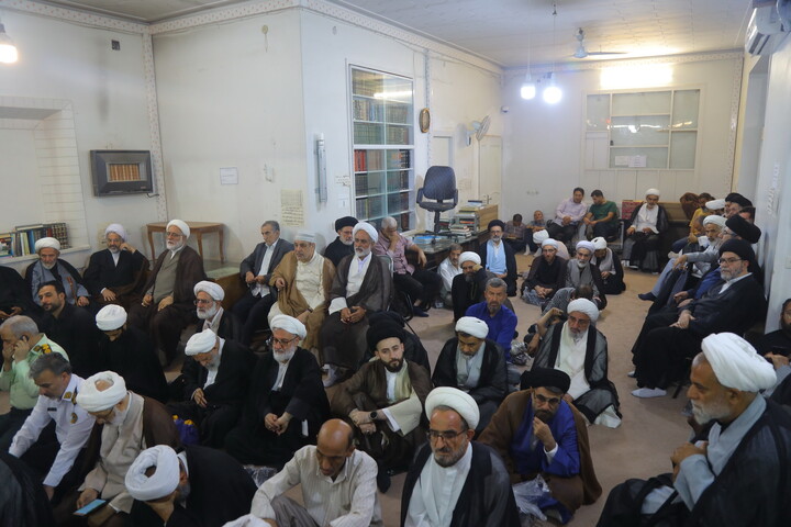 تصاویر / مراسم اربعین تدفین رهبر شهید در دفتر آیت الله العظمی سیستانی در قم