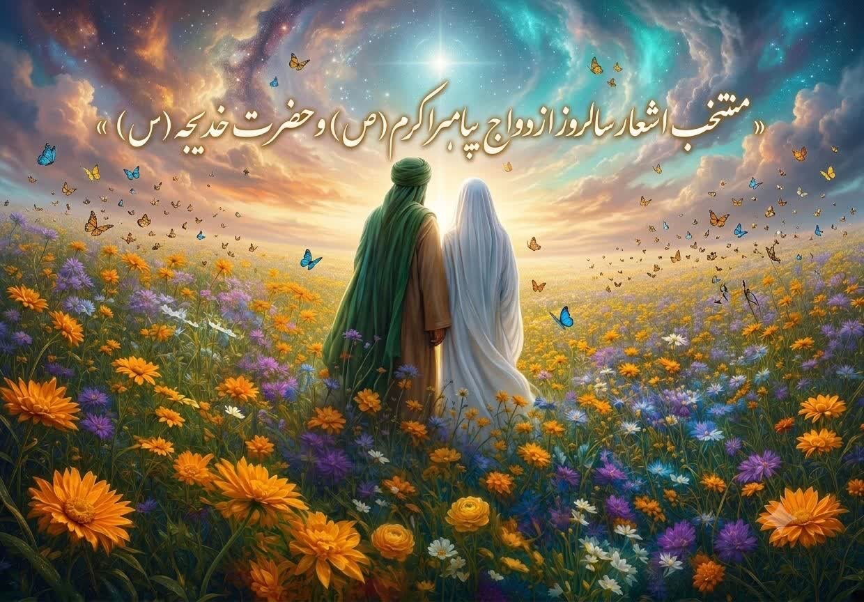 منتخب اشعار سالروز ازدواج پیامبراکرم(ص) و حضرت خدیجه(س)