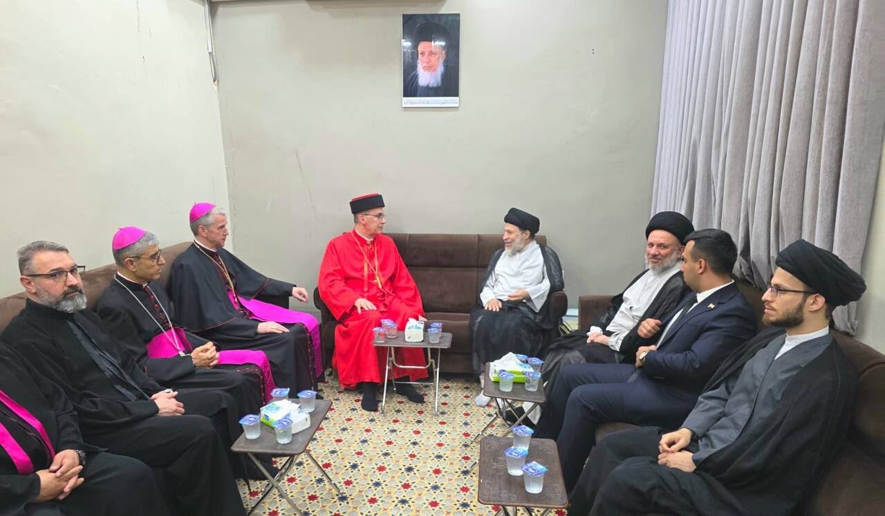Sayyid Riyadh Al-Hakim receives Chaldean Patriarch and Papal Nuncio to Iraq