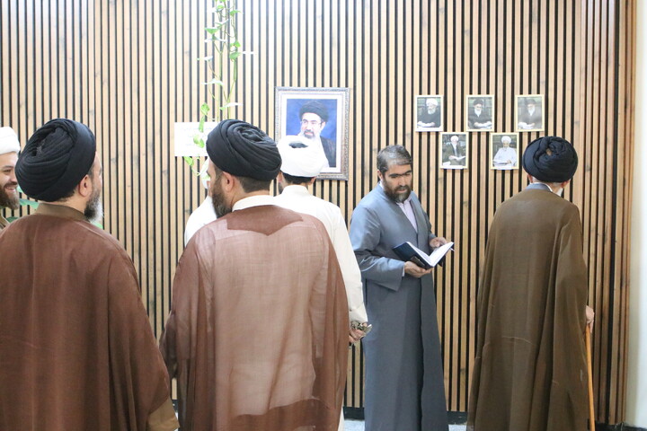 تصاویر/ بازدید آیت‌ الله موسوی اصفهانی و معاونین حوزه علمیه همدان از کتابخانه آیت‌ الله آخوند(ره)