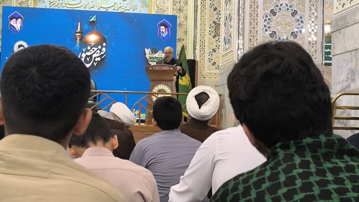 تصاویر/ برگزاری مراسم افتتاحیه «حوزه علمیه شهید امیری» بابل در رواق دارالهدایه حرم امام رضا (ع)