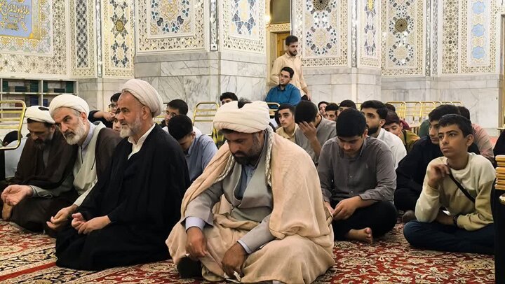 تصاویر/ برگزاری مراسم افتتاحیه «حوزه علمیه شهید امیری» بابل در رواق دارالهدایه حرم امام رضا (ع)