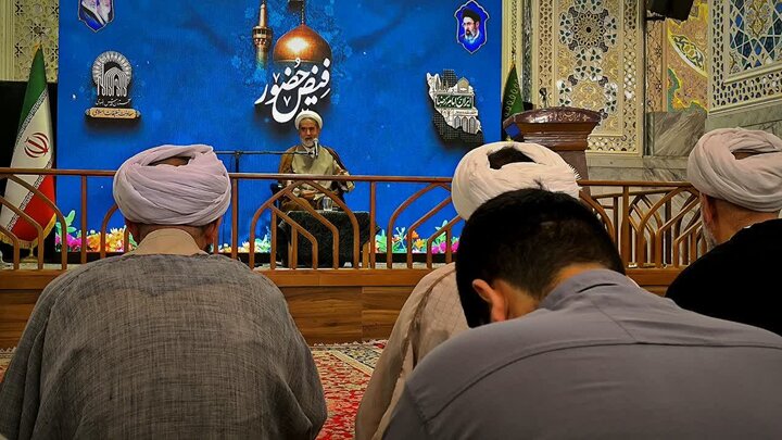 تصاویر/ برگزاری مراسم افتتاحیه «حوزه علمیه شهید امیری» بابل در رواق دارالهدایه حرم امام رضا (ع)