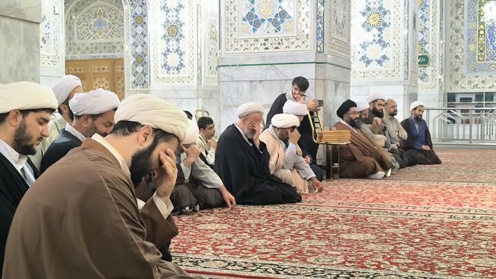 تصاویر/ برگزاری مراسم افتتاحیه «حوزه علمیه شهید امیری» بابل در رواق دارالهدایه حرم امام رضا (ع)