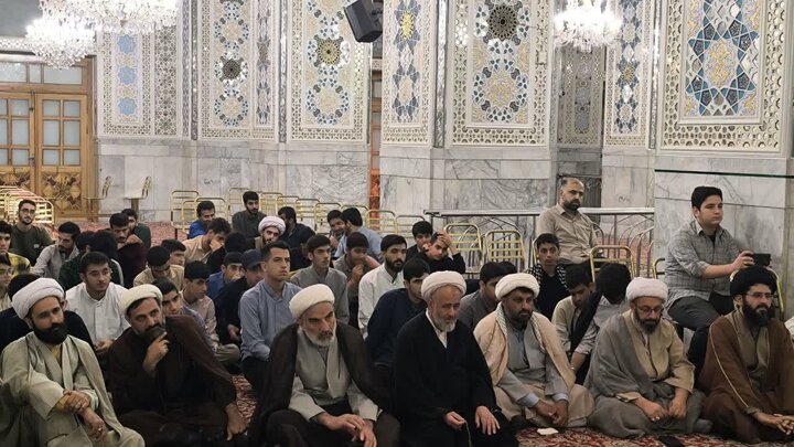 تصاویر/ برگزاری مراسم افتتاحیه «حوزه علمیه شهید امیری» بابل در رواق دارالهدایه حرم امام رضا (ع)