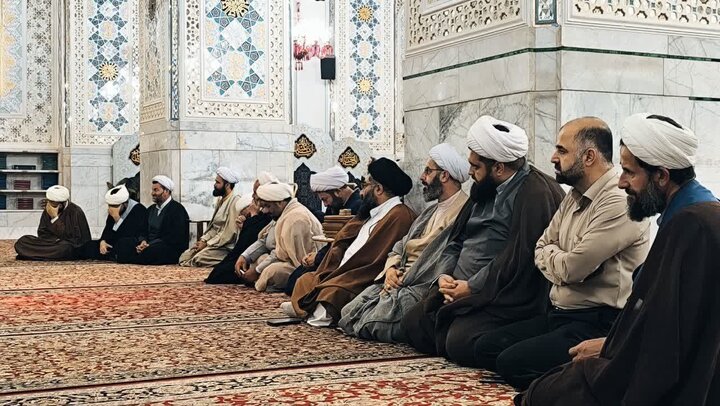 تصاویر/ برگزاری مراسم افتتاحیه «حوزه علمیه شهید امیری» بابل در رواق دارالهدایه حرم امام رضا (ع)