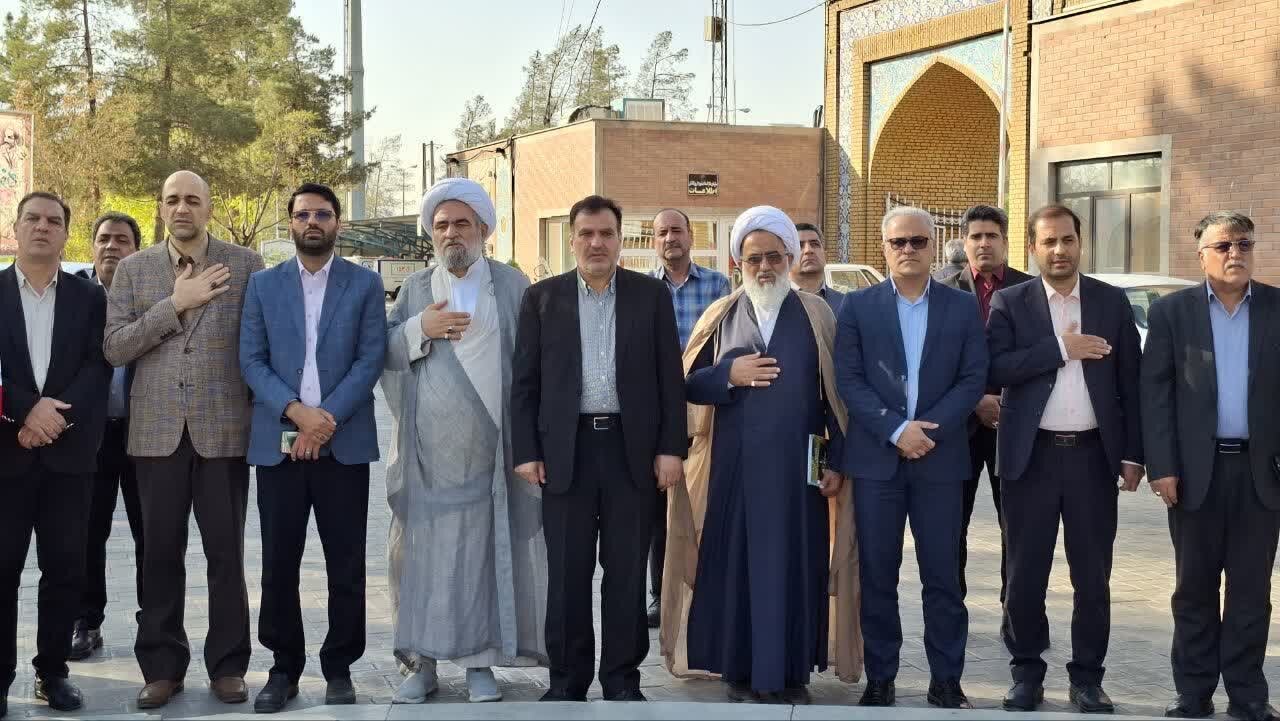 تجدید میثاق مسئولان کاشان با آرمان‌های والای شهدا