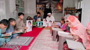 بلوچستان پاکستان میں رہبرِ شہید کے چہلم کی مناسبت سے قرآن خوانی اور مجلسِ ترحیم