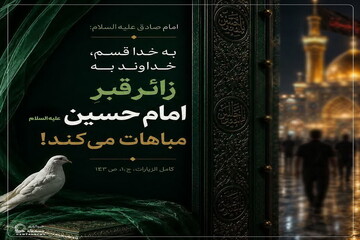 عکس نوشت| مباهات خداوند به زائر امام حسین(ع)