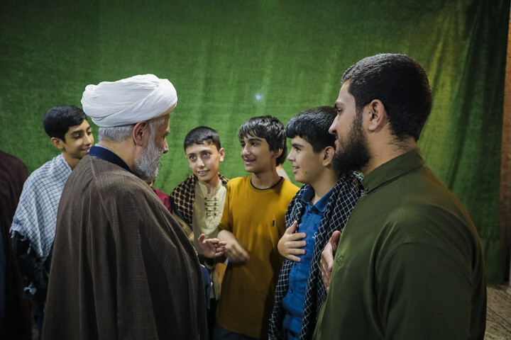 تصاویر/ بازدید حجت الاسلام والمسلمین حسین طائب مسئول سازمان بسیج مستضعفین و سردار فتح الله جمیری فرماندهی سپاه امام علی بن ابیطالب استان قم کانون فرهنگی هنری امام‌رضا علیه‌السلام