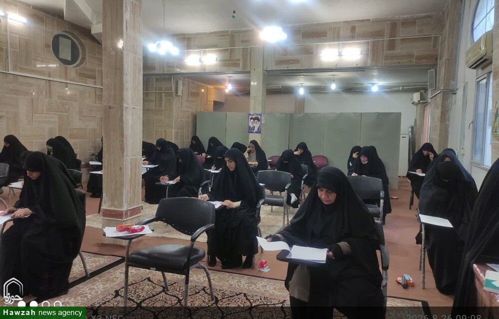 حضور ۴۰ طلبه سطح چهار در آزمون زبان تخصصی(اشتمال)