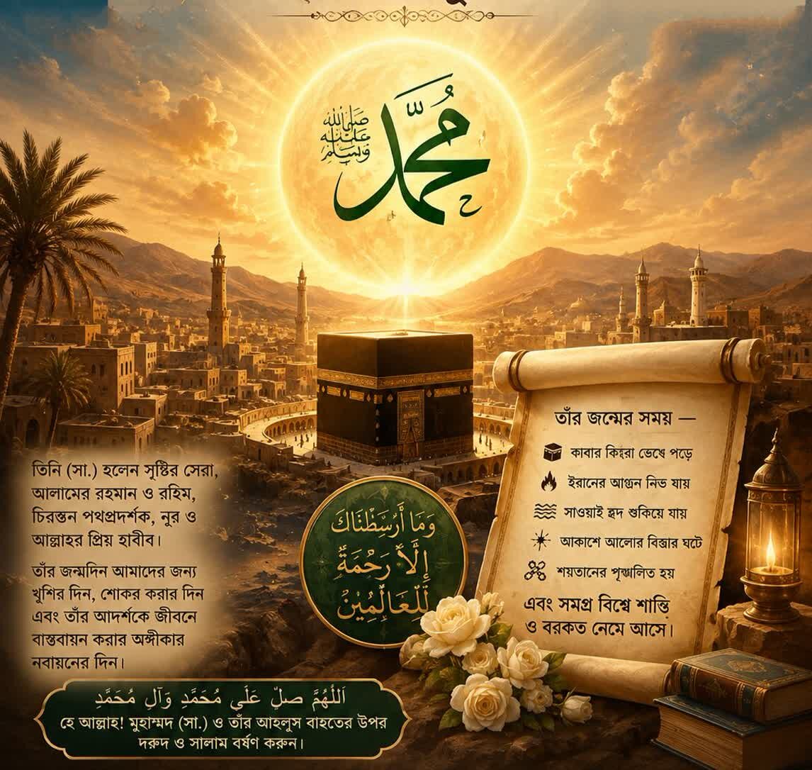নবী করীম (সা.)-এর জন্মলগ্নের সমকালীন অলৌকিক ঘটনাবলি; নবুওয়তের সূর্যোদয়ের আসমানি নিদর্শন