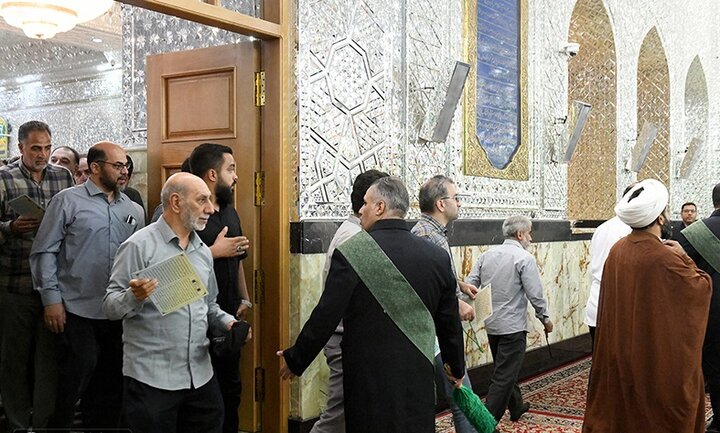 تصاویر/ مراسم غبارروبی مضجع نورانی حضرت عبدالعظیم(ع)