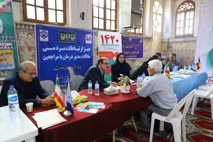میز خدمت هفته دولت در ساری