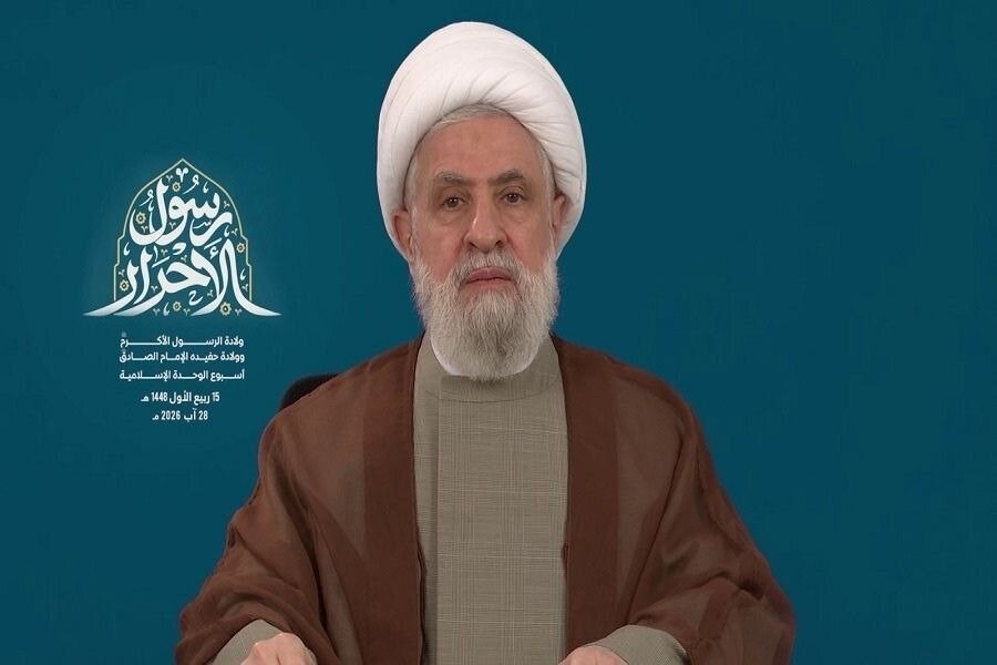شیخ نعیم قاسم: حاکمیت لبنان مسیری را انتخاب کرده است که نه مایه شرف آن است و نه مایه سرافرازی لبنان