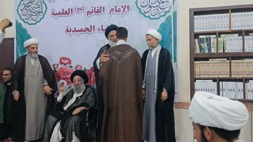 آیین تلبس جمعی از طلاب خوزستان در شهرستان حمیدیه + عکس