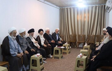 دیدار هیئت اعزامی از سوی رهبر معظم انقلاب با علمای حوزه علمیه نجف