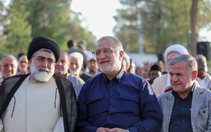تصاویر/ مراسم رونمایی از بنای یادمان مزار شهید اندرزگو