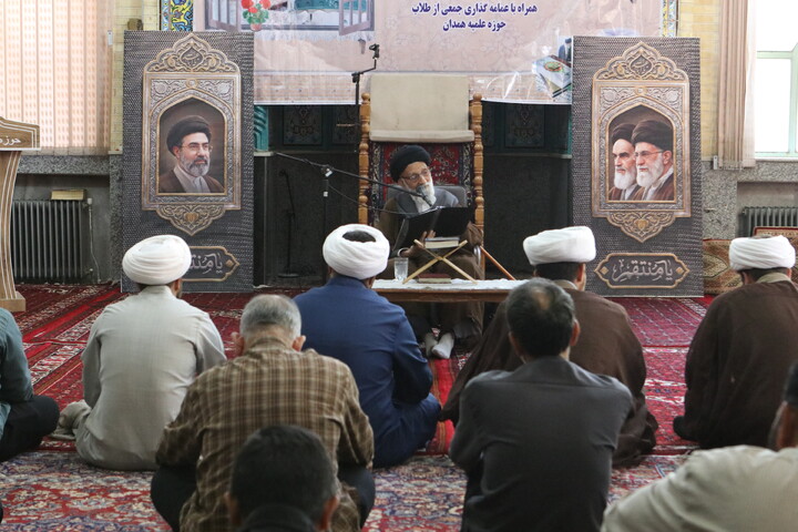 تصاویر/ درس اخلاق آیت الله موسوی اصفهانی در مسجد مدرسه علمیه آیت الله آخوند (ره)