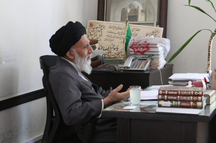 تصاویر/ دیدار مدیر کل تعزیرات با آیت الله موسوی اصفهانی