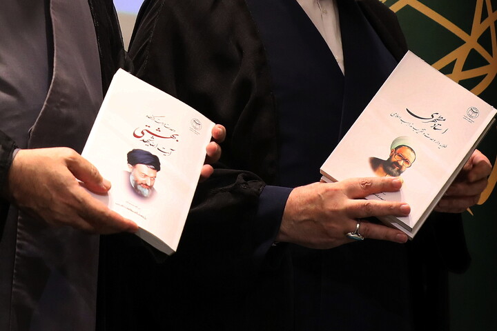 تصاویر/ رونمایی از اثر ارزشمند« 12 جلدی مجموعه موضوعات پژوهشی علوم و معارف اسلامی محمدی(ص)» حوزه های علمیه