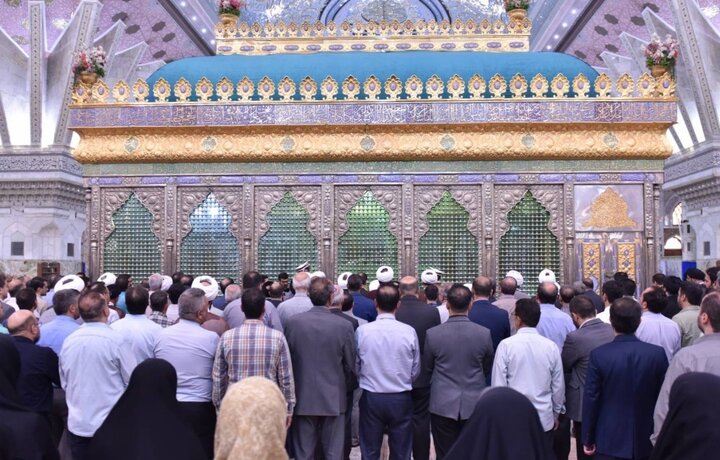 تصاویر/ تجدید میثاق مسئولان سازمان اوقاف با آرمان‌های امام راحل(ره)