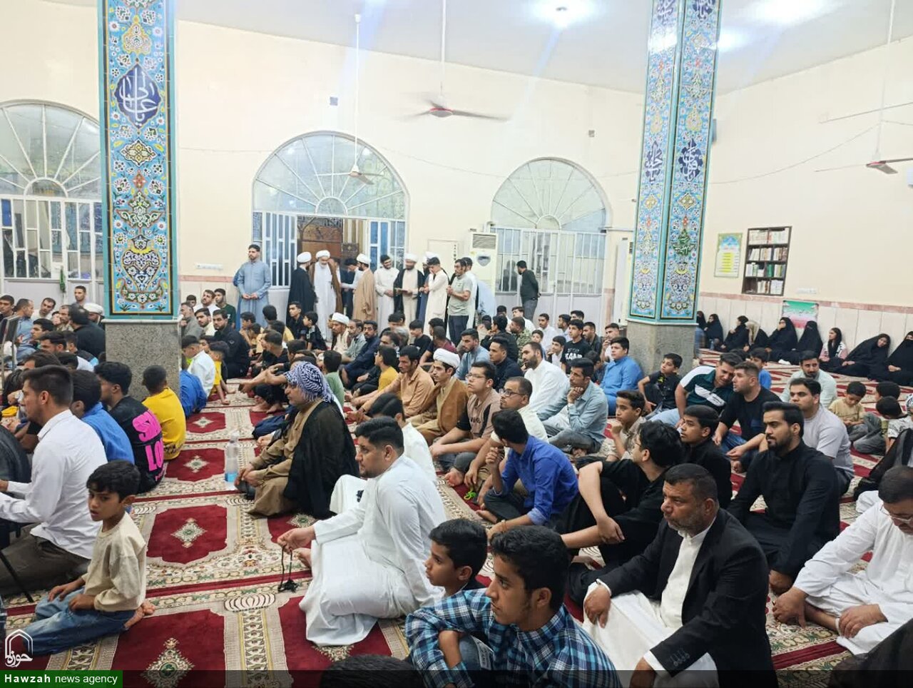 آیین تلبس جمعی از طلاب خوزستان در شهرستان حمیدیه