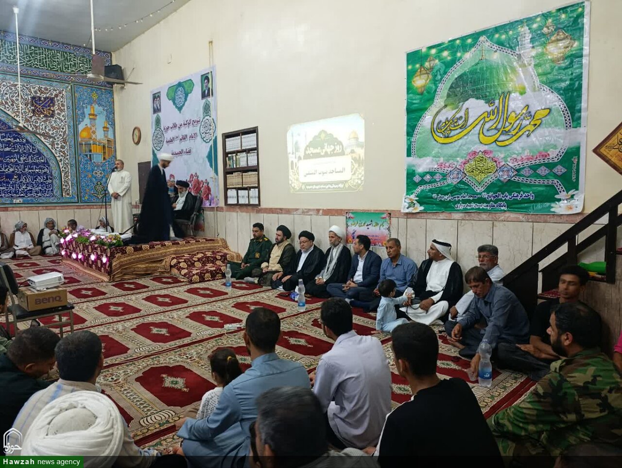 آیین تلبس جمعی از طلاب خوزستان در شهرستان حمیدیه