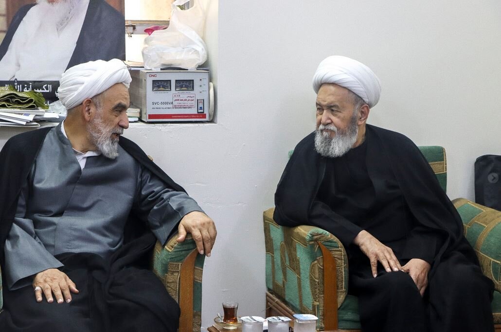 دیدار هیئت اعزامی از سوی رهبر معظم انقلاب با علمای حوزه علمیه نجف
