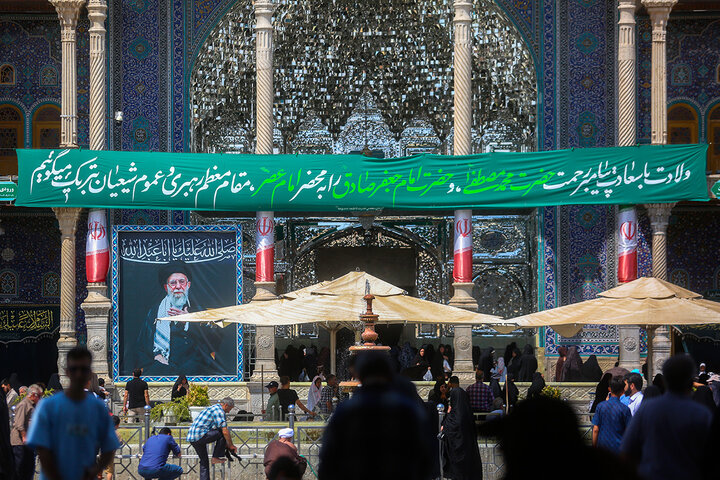 حرم حضرت معصومه (س) در روز میلاد پیامبر مهربانی