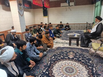 حضور امام جمعه اهواز در مدرسه علمیه امام رضا(ع) اندیکا