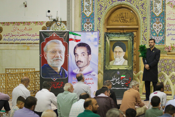 تصاویر/ بزرگداشت دولتمردان شهید در حرم مطهر بانوی کرامت