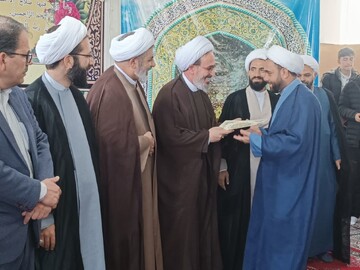 مراسم معارفه مدیر مدرسه علمیه المهدی (ع) مشگین شهر برگزار شد + تصاویر