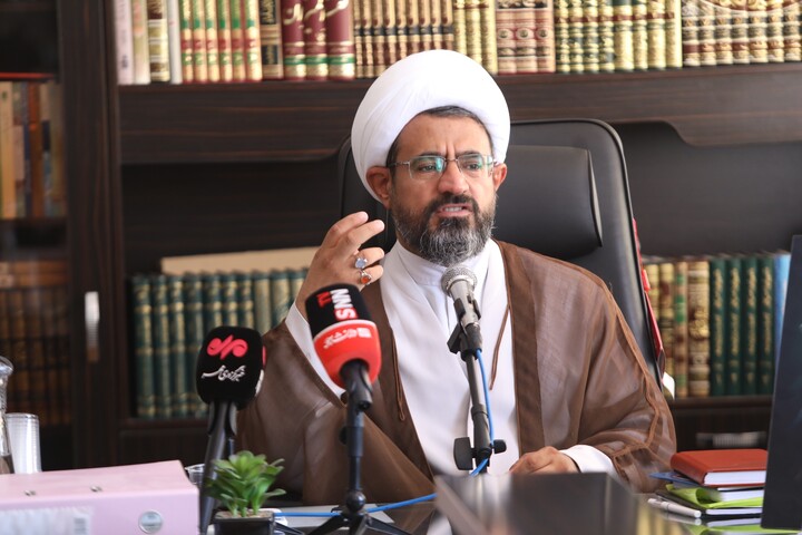 تصاویر/ نشست خبری مدیر حوزه‌ علمیه چهارمحال و بختیاری