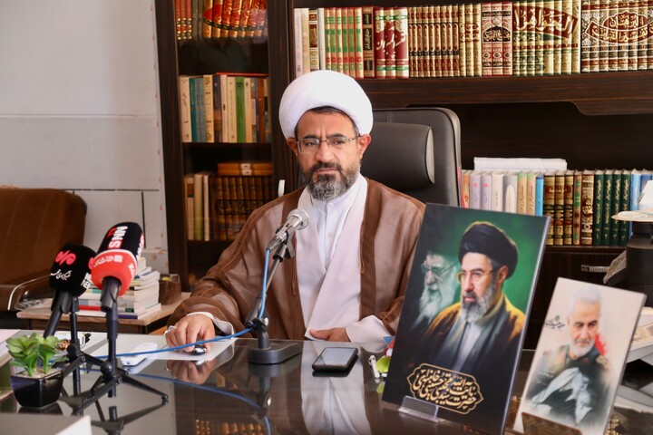 تصاویر/ نشست خبری مدیر حوزه‌ علمیه چهارمحال و بختیاری