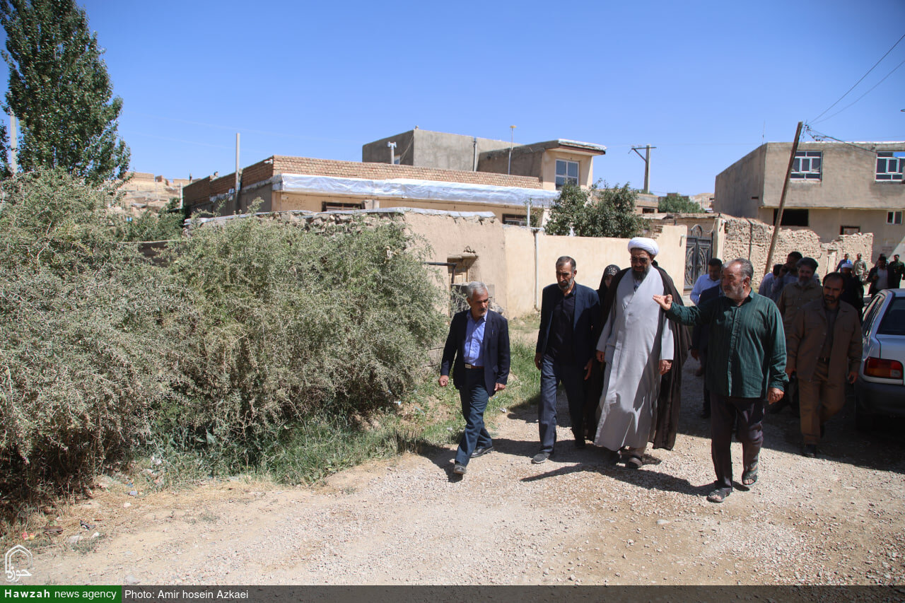 تصاویر / بررسی مشکلات و دغدغه‌های اهالی روستای قهورد توسط امام جمعه همدان