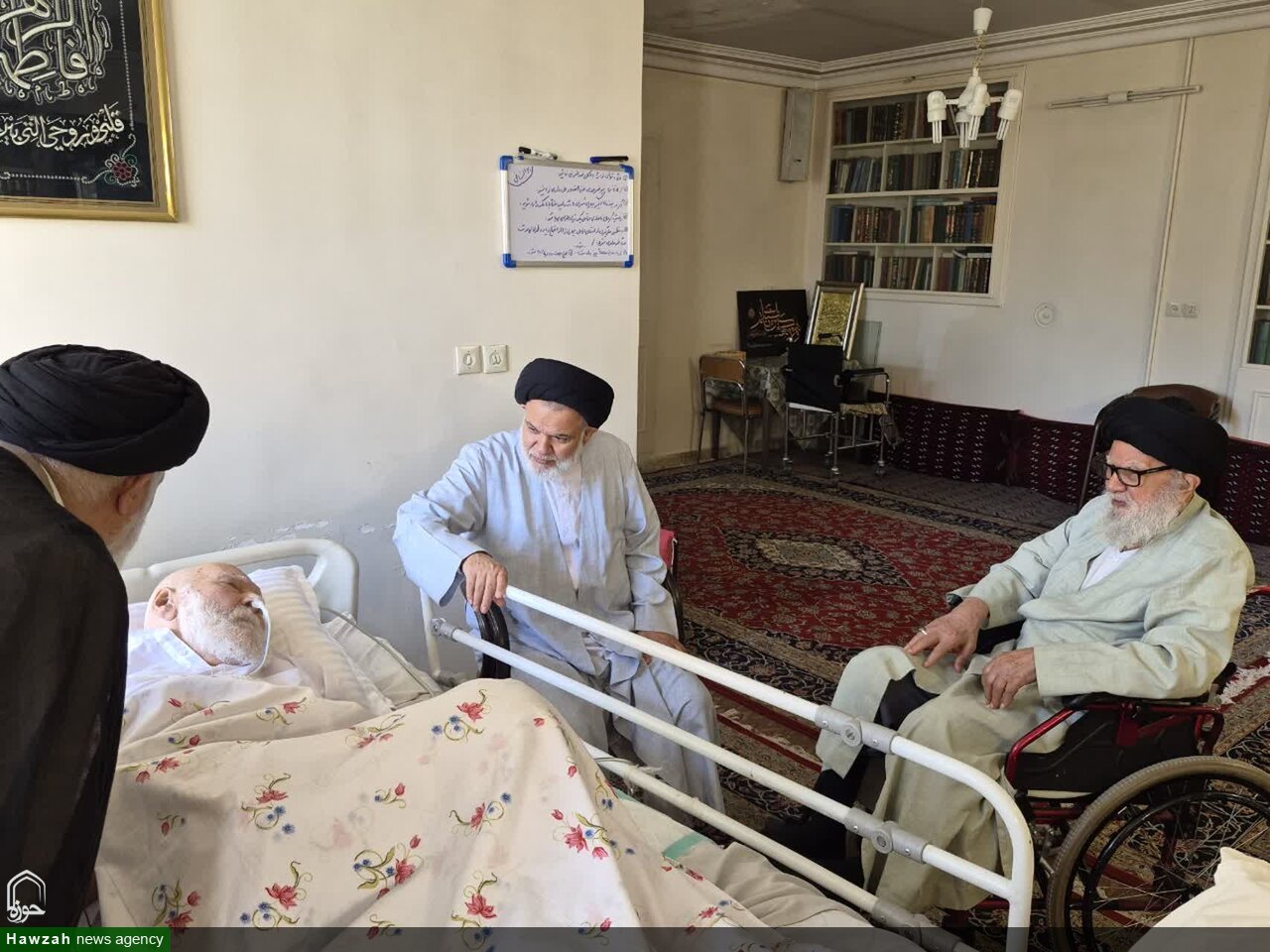 آیت‌الله مرتضوی از آیت‌الله سیدمحمد موسوی شاهرودی عیادت کرد