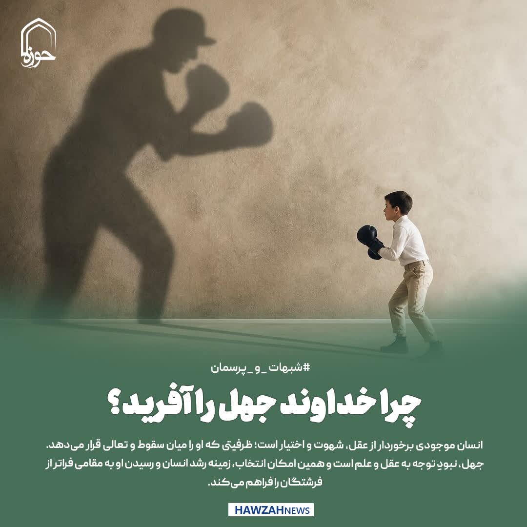 عکس نوشت| چرا خداوند جهل را آفرید؟
