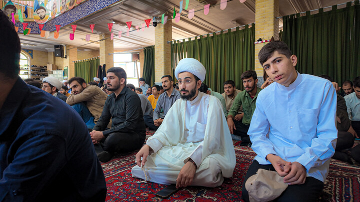تصاویر/افتتاحیه سال تحصیلی ۱۴۰۵–۱۴۰۶ و اختتامیه دوازدهمین جشنواره علامه حلی حوزه علمیه همدان