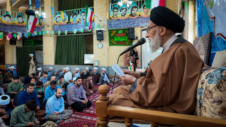 تصاویر/افتتاحیه سال تحصیلی ۱۴۰۵–۱۴۰۶ و اختتامیه دوازدهمین جشنواره علامه حلی حوزه علمیه همدان