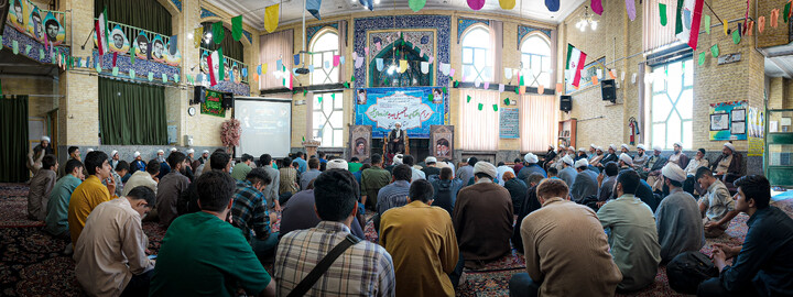 تصاویر/افتتاحیه سال تحصیلی ۱۴۰۵–۱۴۰۶ و اختتامیه دوازدهمین جشنواره علامه حلی حوزه علمیه همدان