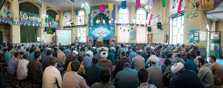 تصاویر/افتتاحیه سال تحصیلی ۱۴۰۵–۱۴۰۶ و اختتامیه دوازدهمین جشنواره علامه حلی حوزه علمیه همدان